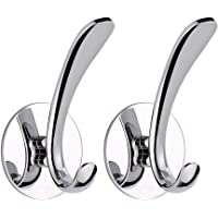 Hoomtaook Ganchos Adhesivos Para Pared- Adhesivo Pulido- Acero inoxidable SUS 304- Colgador con ventosa sin necesidad de…